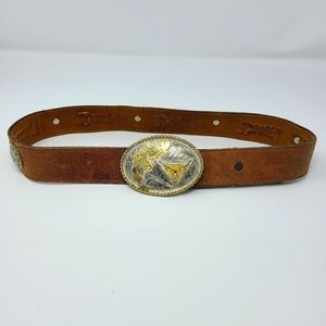 Dun Dee Vintage Leather Western Belt